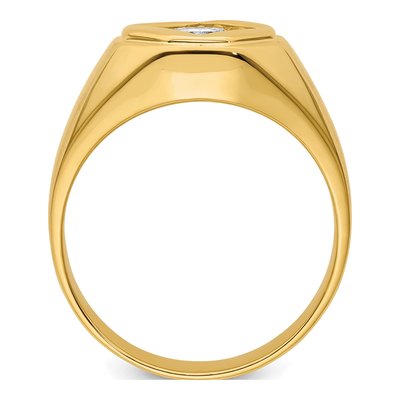 Men's 14K Yellow Gold 1 ct tw Lab-Grown Diamond Ring – view 3