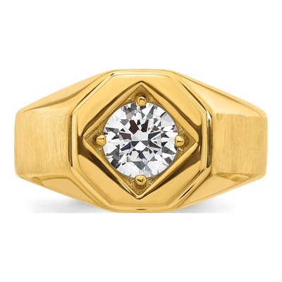 Men's 14K Yellow Gold 1 ct tw Lab-Grown Diamond Ring – view 5