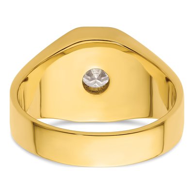 Men's 14K Yellow Gold 1 ct tw Lab-Grown Diamond Ring – view 6