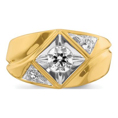 Men's 14K Yellow Gold 7/8 ct tw Lab-Grown Diamond Ring – view 5