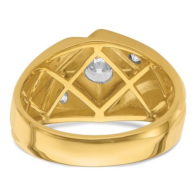 Men's 14K Yellow Gold 7/8 ct tw Lab-Grown Diamond Ring – view 6