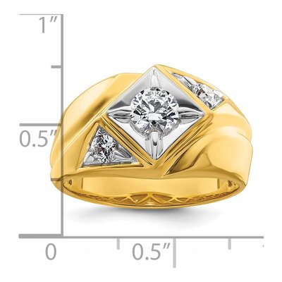 Men's 14K Yellow Gold 7/8 ct tw Lab-Grown Diamond Ring – view 8