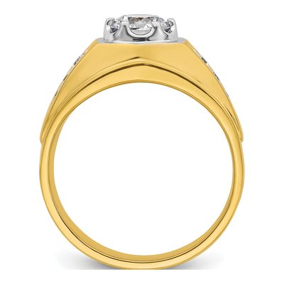 IBGoodman 14K Two-Tone Men's 1 1/5ct Diamond Ring – view 3