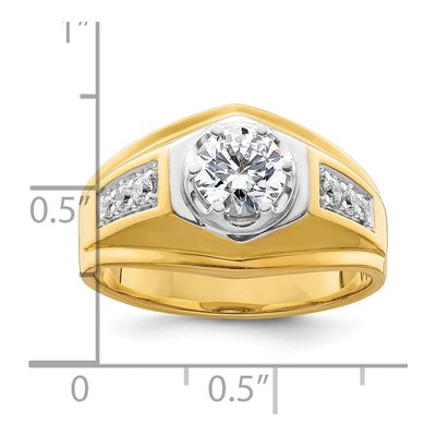IBGoodman 14K Two-Tone Men's 1 1/5ct Diamond Ring – view 8