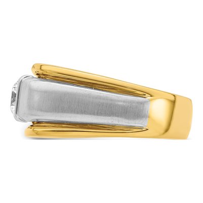 Men's 14K Two-Tone Gold 3/4 ct tw Lab-Grown Diamond Ring – view 4