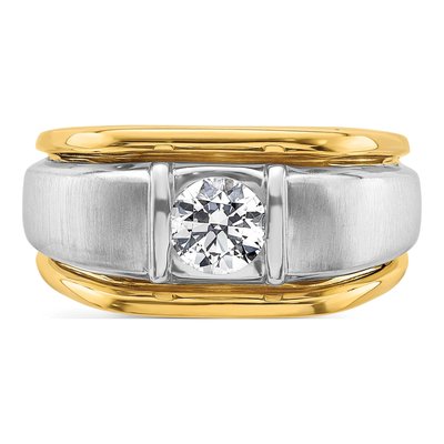 Men's 14K Two-Tone Gold 3/4 ct tw Lab-Grown Diamond Ring – view 5