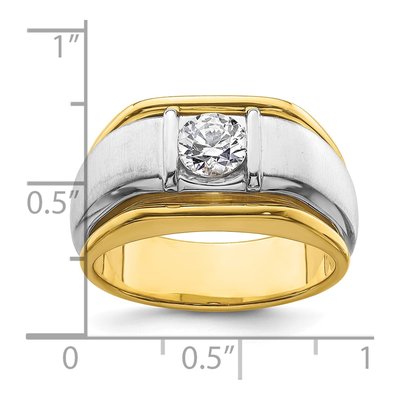 Men's 14K Two-Tone Gold 3/4 ct tw Lab-Grown Diamond Ring – view 8