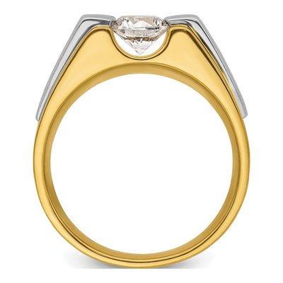Men's 14K Two-Tone Gold 1 ct tw Lab-Grown Diamond Ring – view 3