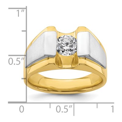 Men's 14K Two-Tone Gold 1 ct tw Lab-Grown Diamond Ring – view 8