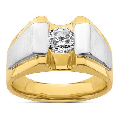 Men's 14K Two-Tone Gold 1 ct tw Lab-Grown Diamond Ring