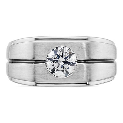 Men's 14K White Gold 1 ct tw Lab-Grown Diamond Ring – view 5