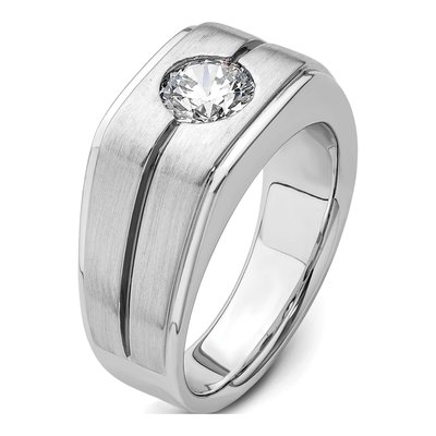Men's 14K White Gold 1 ct tw Lab-Grown Diamond Ring – view 7