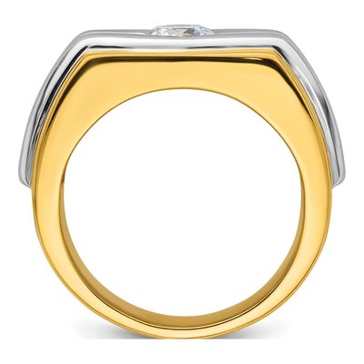 Men's 14K Two-Tone Gold 1 ct tw Lab-Grown Diamond Ring – view 3
