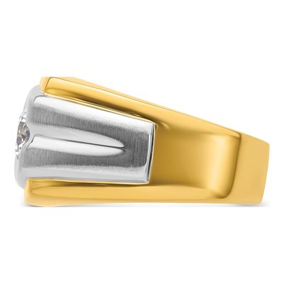 Men's 14K Two-Tone Gold 1 ct tw Lab-Grown Diamond Ring – view 4