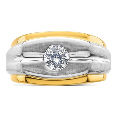 Men's 14K Two-Tone Gold 1 ct tw Lab-Grown Diamond Ring – view 5
