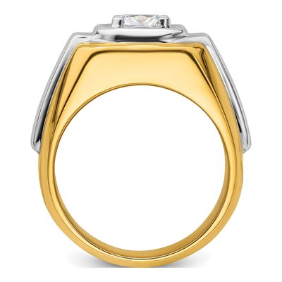 Men's 14K Two-Tone Gold 1 1/2 ct tw Lab-Grown Diamond Ring – view 3