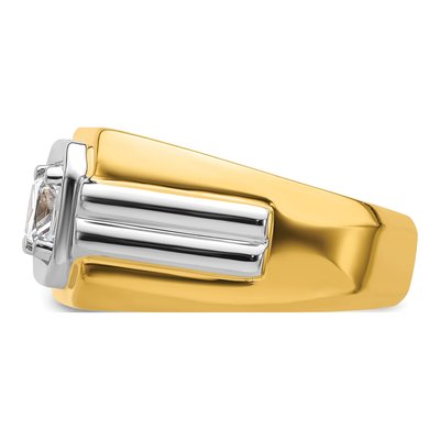 Men's 14K Two-Tone Gold 1 1/2 ct tw Lab-Grown Diamond Ring – view 4