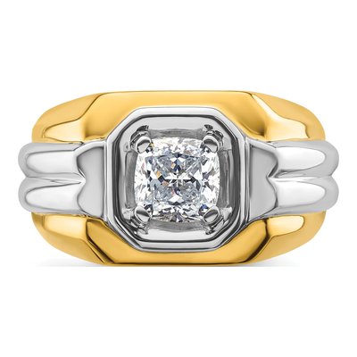 Men's 14K Two-Tone Gold 1 1/2 ct tw Lab-Grown Diamond Ring – view 5