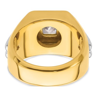 Men's 14K Two-Tone Gold 1 1/2 ct tw Lab-Grown Diamond Ring – view 6