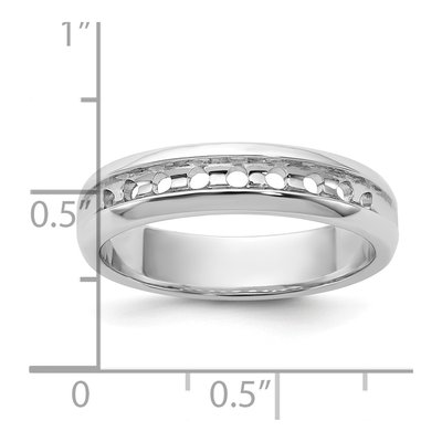 Men's 14K White Gold 9-Stone Ring Mounting – view 3