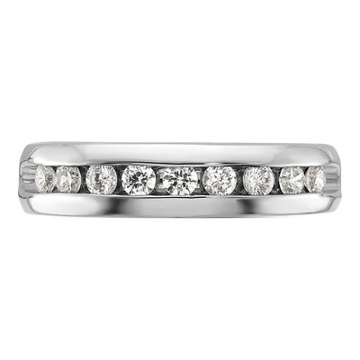Men's 14K White Gold 1/2 ct tw Lab-Grown Diamond Nine Ring – view 4