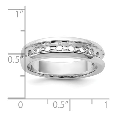 Men's 14K White Gold Diamond Ring Mounting – view 3