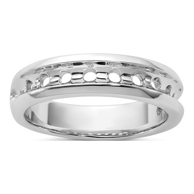 Men's 14K White Gold Diamond Ring Mounting