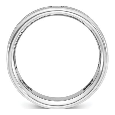 Men's 14K White Gold Sapphire Diamond Ring Mounting – view 2