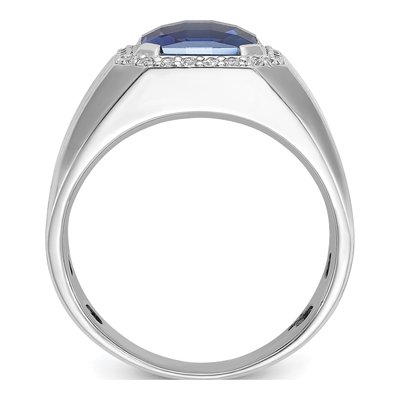 Men's 14K White Gold Diamond Ring Mounting – view 2