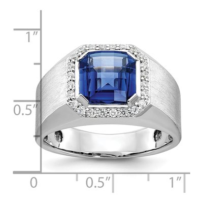 Men's 14K White Gold Diamond Ring Mounting – view 3