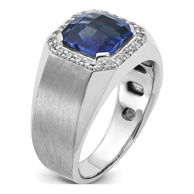 Men's 14K White Gold Diamond Ring Mounting – view 8