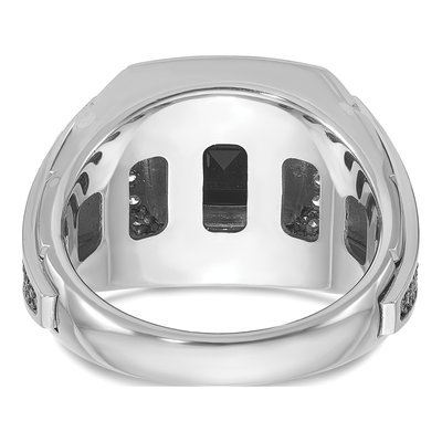 Men's 10K White Gold Halo Ring Mounting – view 7