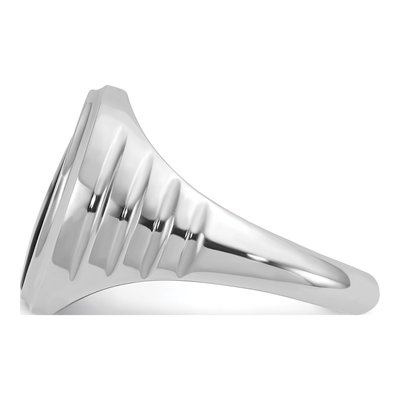Men's 14K White Gold Onyx Ring Mounting – view 5