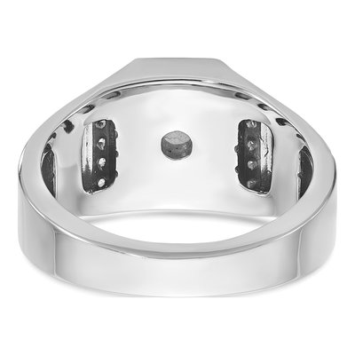 Men's 14K White Gold Sapphire Doublet Ring Mounting – view 7