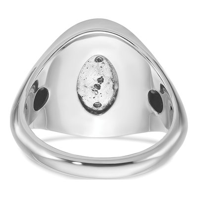 Men's 14K White Gold Ruby Doublet Diamond Ring Mounting – view 7