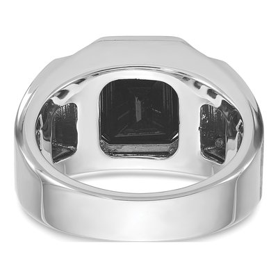 Men's 14K Two-Tone Gold Onyx Diamond Ring Mounting – view 7