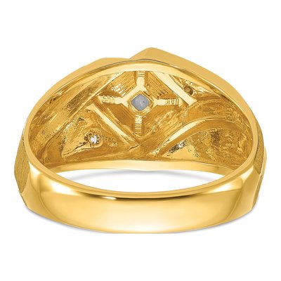 Men's 10K Two-Tone Gold Holds Round Ring Mounting – view 7