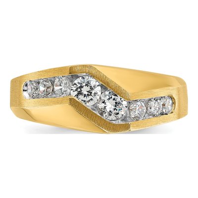 Men's 14K Yellow Gold 1 ct tw Diamond Ring – view 6