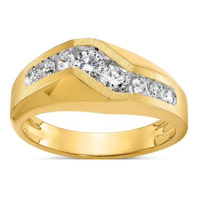 Men's 14K Yellow Gold 1 ct tw Diamond Ring