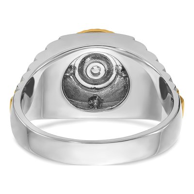 Men's 14K Two-Tone Gold Diamond Ring Mounting – view 7