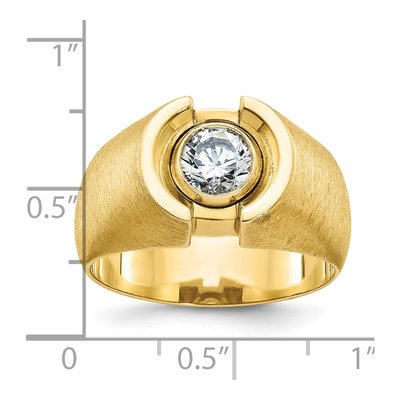 Men's 14K Yellow Gold Diamond Ring Mounting – view 2