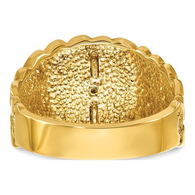 Men's 14K Two-Tone Gold Blue Lodge Master Masonic Ring Mounting – view 5