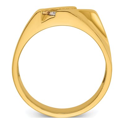 Men's 14K Yellow Gold 4-Stone Diamond Ring Mounting – view 2