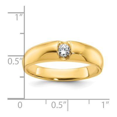 Men's 14K Yellow Gold Diamond Ring Mounting – view 3