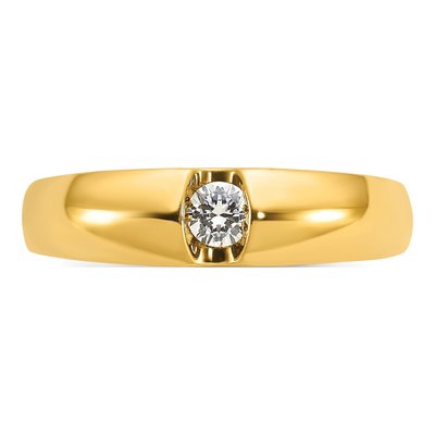 Men's 14K Yellow Gold Diamond Ring Mounting – view 6