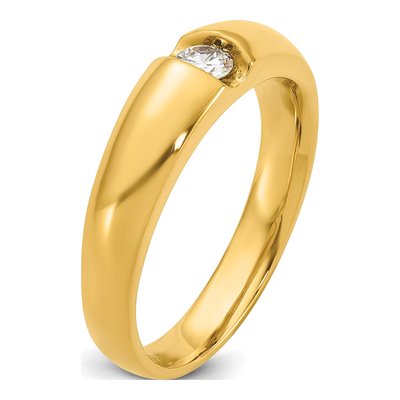 Men's 14K Yellow Gold Diamond Ring Mounting – view 8