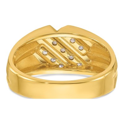 Men's 10K Yellow Gold 1/2 ct tw Diamond Ring – view 7