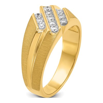 Men's 10K Yellow Gold 1/2 ct tw Diamond Ring – view 8
