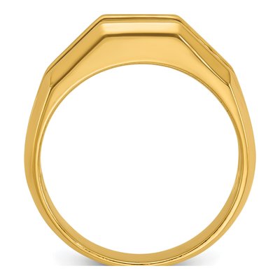 Men's 14K Yellow Gold 5-Stone Diamond Ring Mounting – view 2