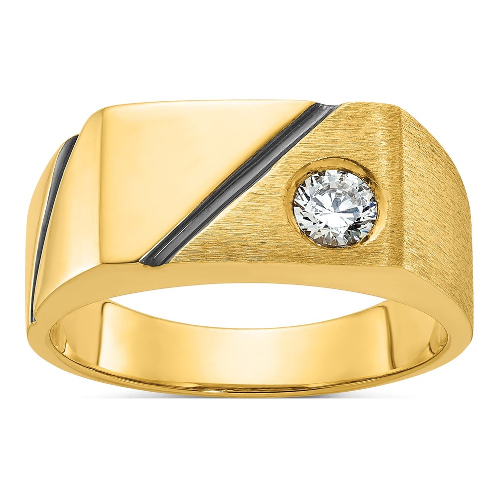 Men's 10K Yellow Gold Diamond Ring Mounting